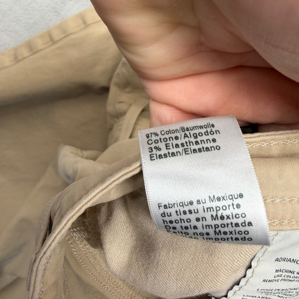 AG Adriano Goldschmied Everett Pants 40x32 Khaki Tan Slim Straight 1794SUDCSW - Picture 8 of 12